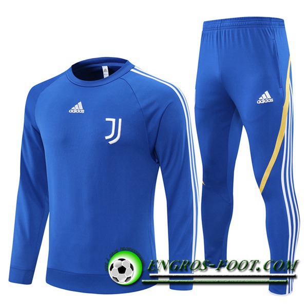 Ensemble Survetement de Foot Juventus Enfant Bleu/Blanc 2021/2022