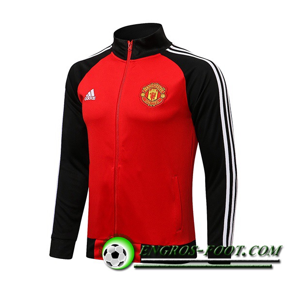 Veste Foot Manchester United Rouge/Noir 2021/2022