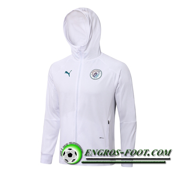 Veste A Capuche Manchester United Blanc 2021/2022