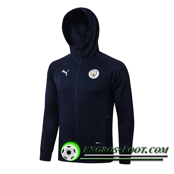 Veste A Capuche Manchester United Bleu Marin 2021/2022