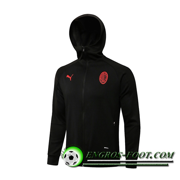 Veste A Capuche AC Milan Noir 2021/2022