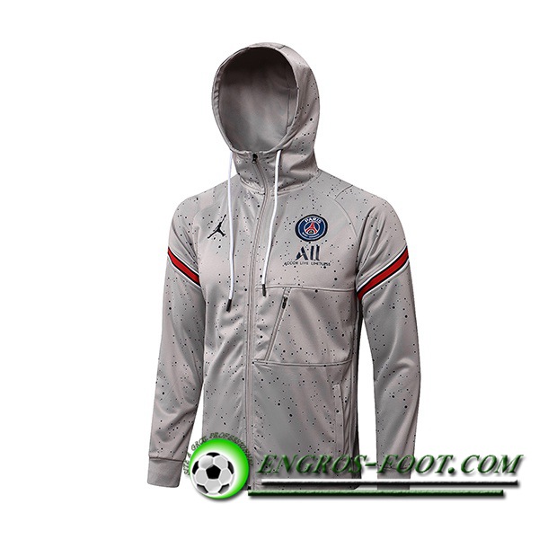 Veste A Capuche Jordan PSG Gris 2021/2022