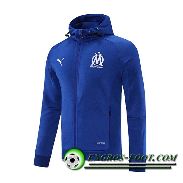 Veste A Capuche Marseille OM Bleu Marin 2021/2022