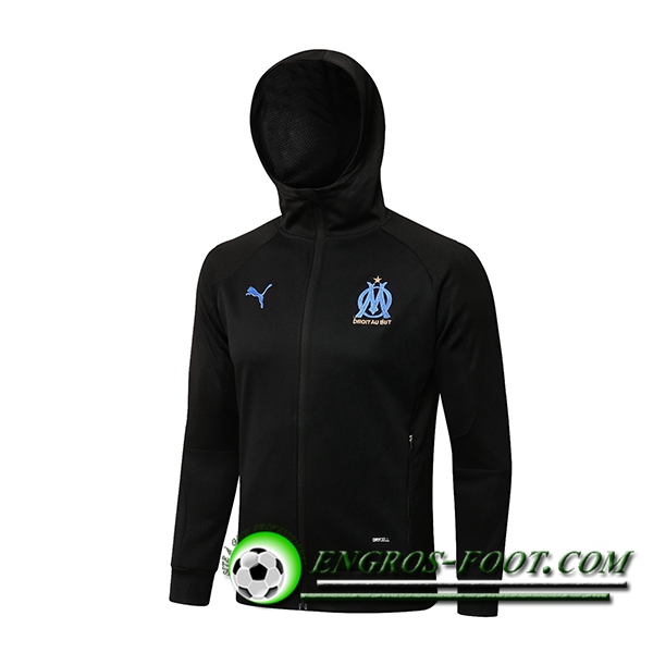 Veste A Capuche Marseille OM Noir 2021/2022