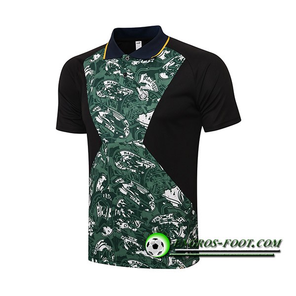 Polo Foot Manchester City Noir/Vert 2021/2022