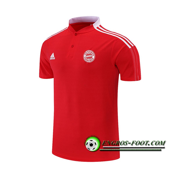 Polo Foot Bayern Munich Blanc/Rouge 2021/2022