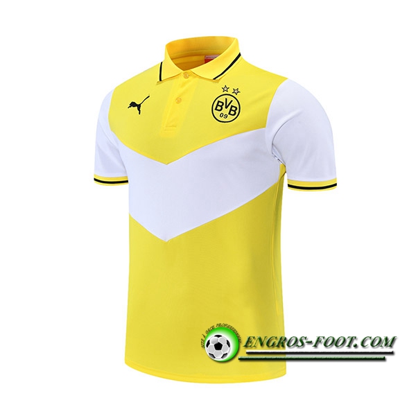 Polo Foot Dortmund BVB Blanc/Jaune 2021/2022