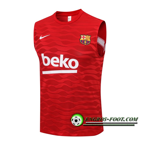 Training T-Shirts Debardeur FC Barcelone Rouge 2021/2022