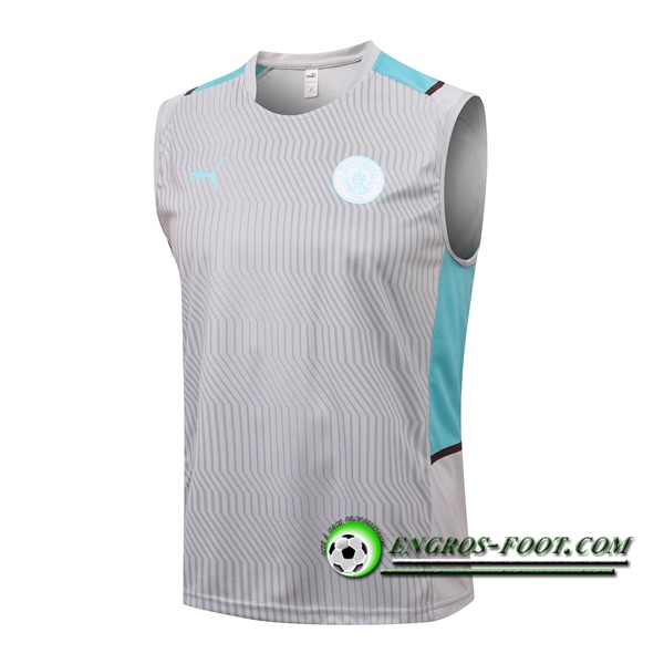 Training T-Shirts Debardeur Manchester City Gris 2021/2022