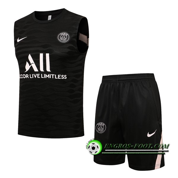 Ensemble Training Debardeur Jordan PSG + Short Noir 2021/2022