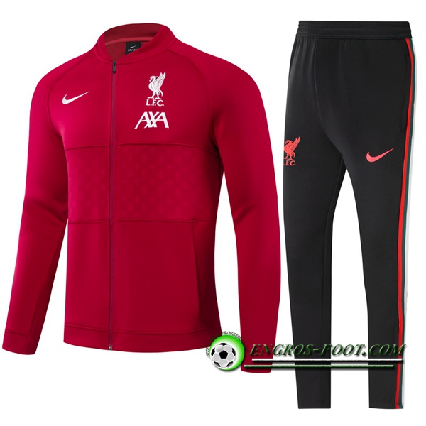 Ensemble Survetement de Foot - Veste FC Liverpool Enfant Rouge 2021/2022