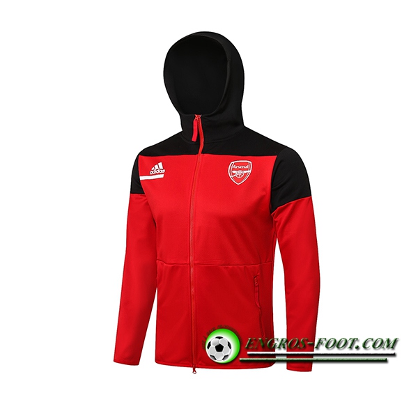 Veste A Capuche FC Arsenal Noir/Gouge 2021/2022