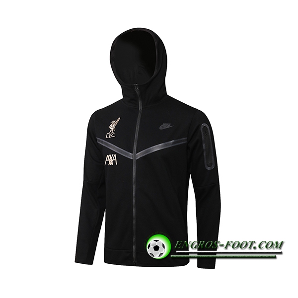 Veste A Capuche FC Liverpool Noir 2021/2022